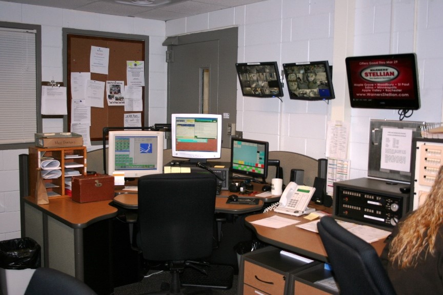 View of a dispatch desk